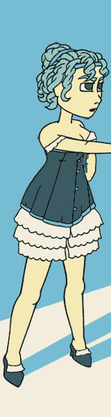 Blue Corset Character Art